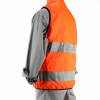 GILET DE SECURITE ORANGE REVERSIBLE VERT KAKI