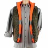 GILET DE SECURITE ORANGE REVERSIBLE VERT KAKI